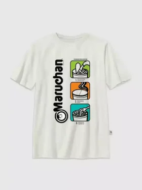 Barn-T-shirt med Maruchan-motiv i popkonststil