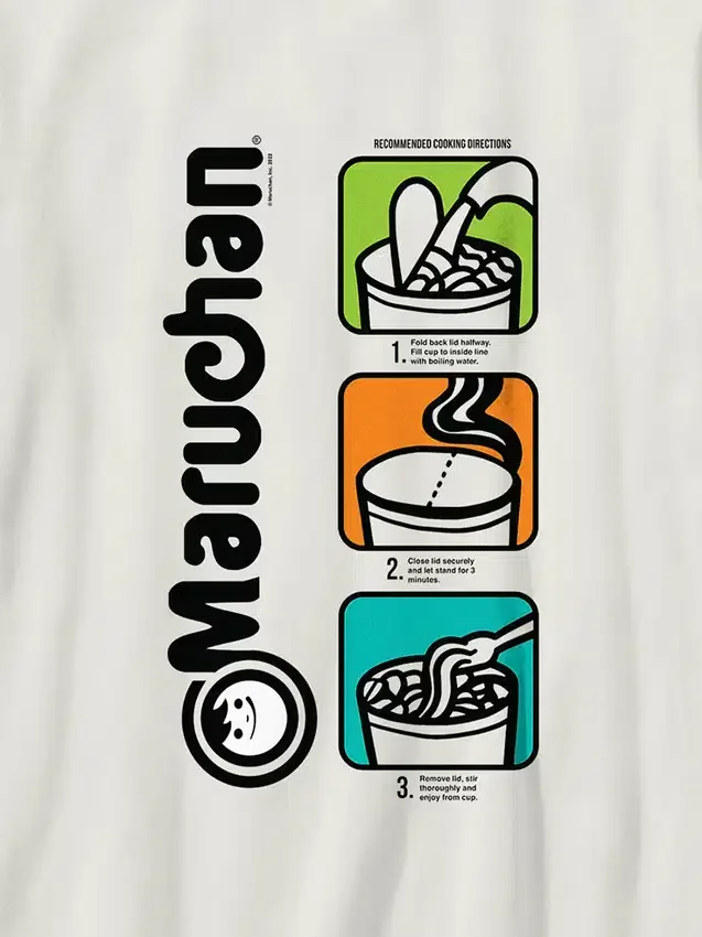 Barn-T-shirt med Maruchan-motiv i popkonststil