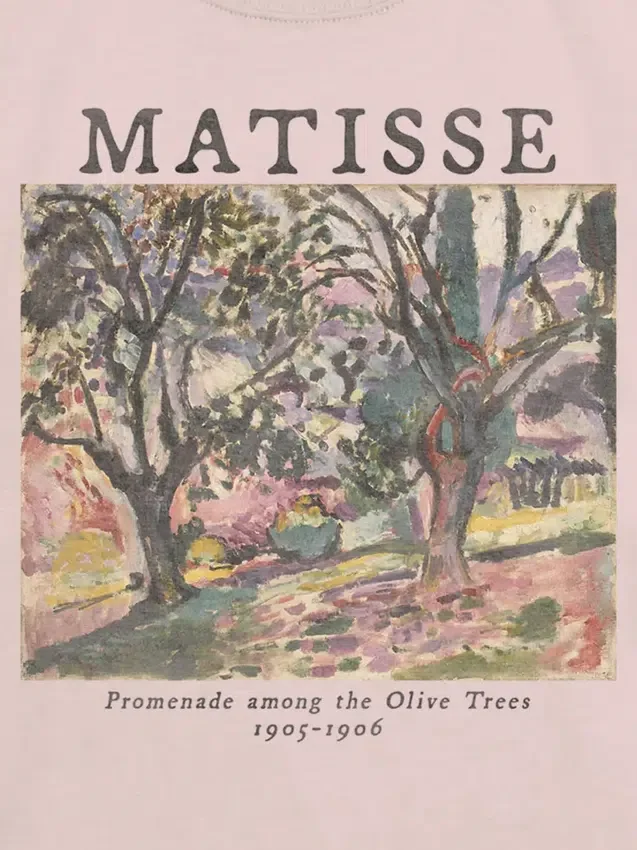 Barn-T-shirt med Matisse-motiv: Olivträd