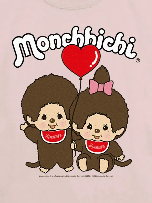 Barn-T-shirt med Monchhichi-motiv