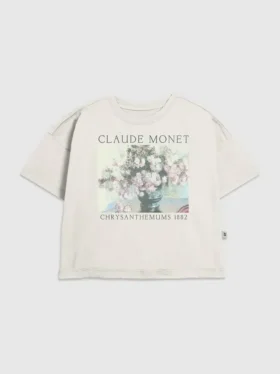 Barn-T-shirt med Monet-blommotiv