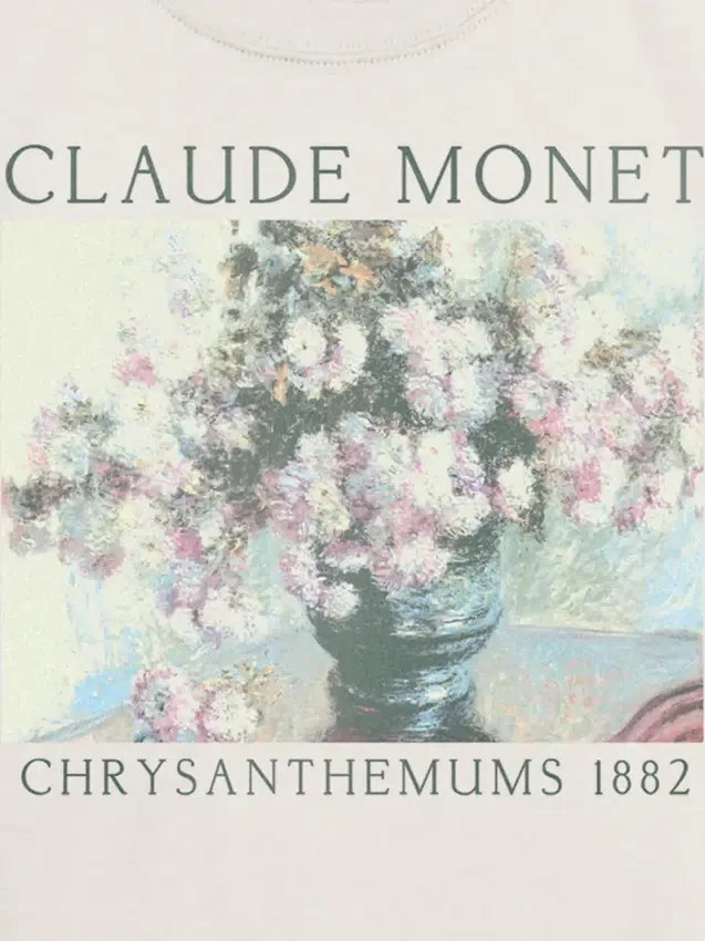 Barn-T-shirt med Monet-blommotiv