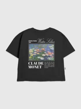 Barn-T-shirt med Monet-motiv med näckrosor