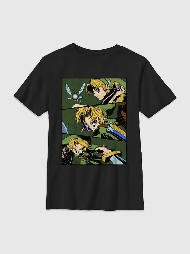 Barn-T-shirt med motiv från Nintendo Legend of Zelda Link