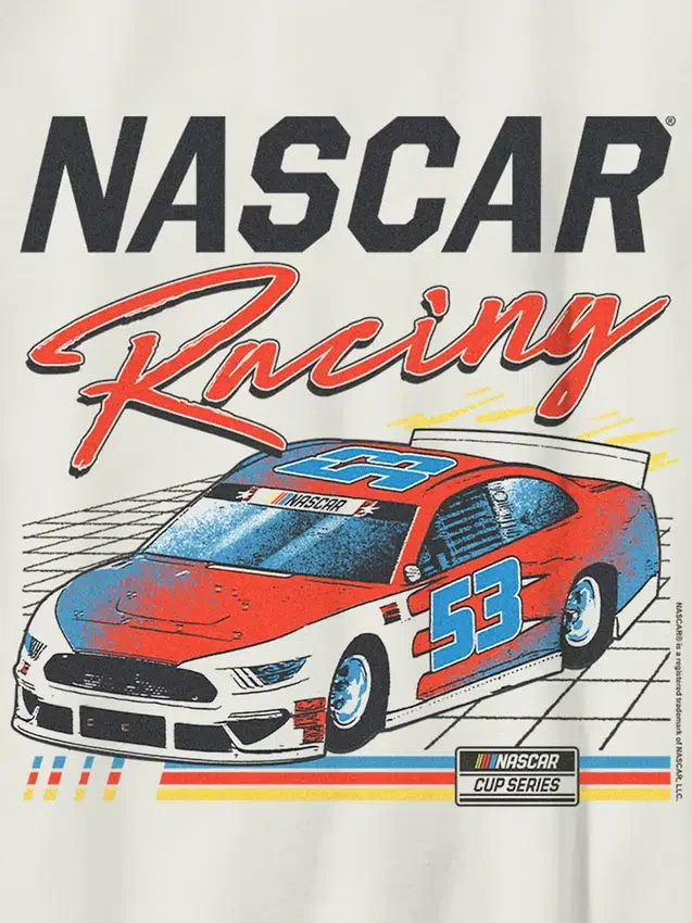 Barn-T-shirt med Nascar Retro Racer-motiv