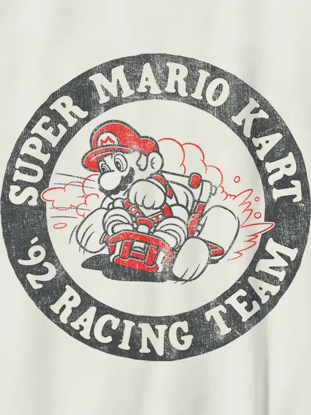 Barn-t-shirt med Nintendo Mario Racing Team-motiv