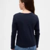 Barn-T-shirt med nyckelhålsrosett