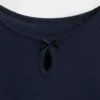 Barn-T-shirt med nyckelhålsrosett