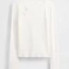 Barn-T-shirt med ribbad rosett