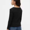 Barn-T-shirt med ribbad rosett