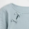 Barn-T-shirt med ribbad rosett