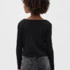 Barn-T-shirt med rosett vid halsen