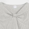 Barn-T-shirt med rosett vid halsen