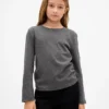 Barn-T-shirt med rynkade sidor