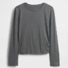 Barn-T-shirt med rynkade sidor