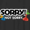 Barn-T-shirt med ”Sorry”-motiv