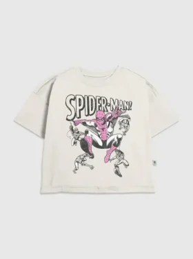Barn-t-shirt med Spider-Man-motiv i vintage-stil