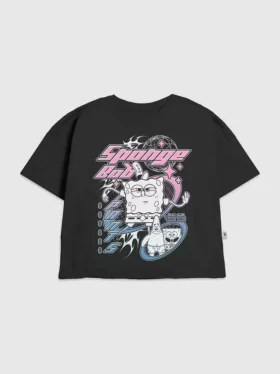 Barn-T-shirt med Spongebob Y2K-motiv