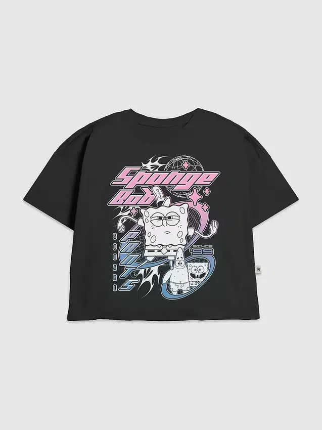Barn-T-shirt med Spongebob Y2K-motiv