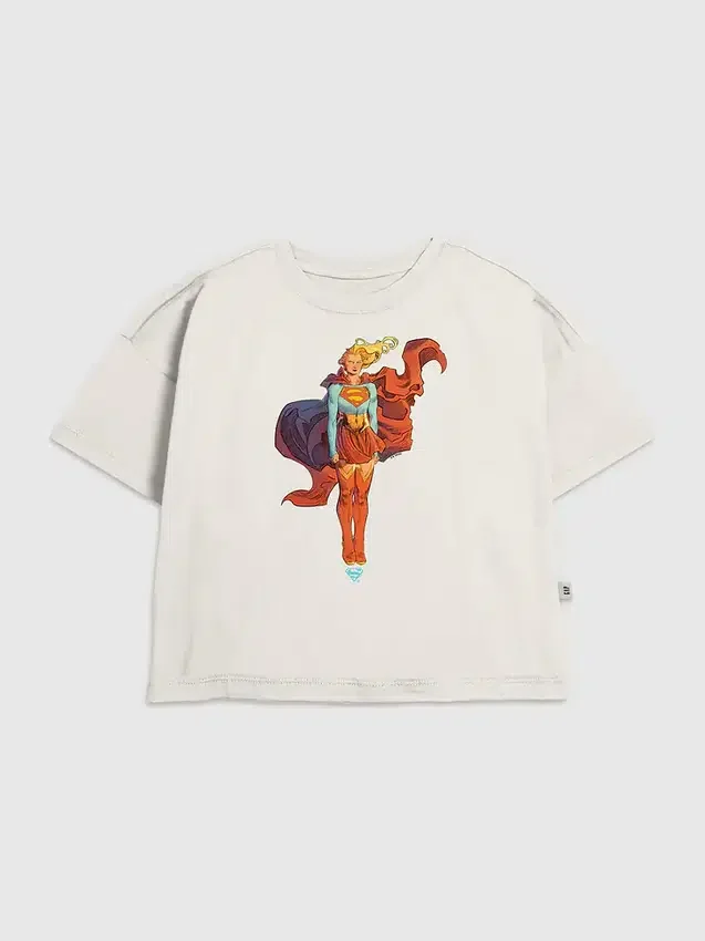 Barn-T-shirt med Supergirl-motiv ”Fuel Your Flight Star”