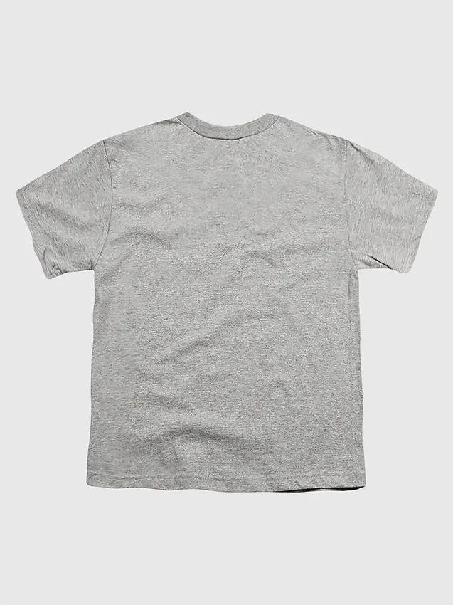 Barn-T-shirt med Superman 2025-logotyp och fullfärgsgrafik i sliten stil