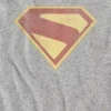 Barn-T-shirt med Superman 2025-logotyp och fullfärgsgrafik i sliten stil
