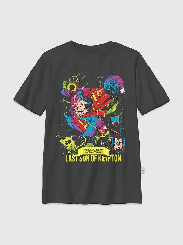 Barn-T-shirt med Superman Son of Krypton-motiv