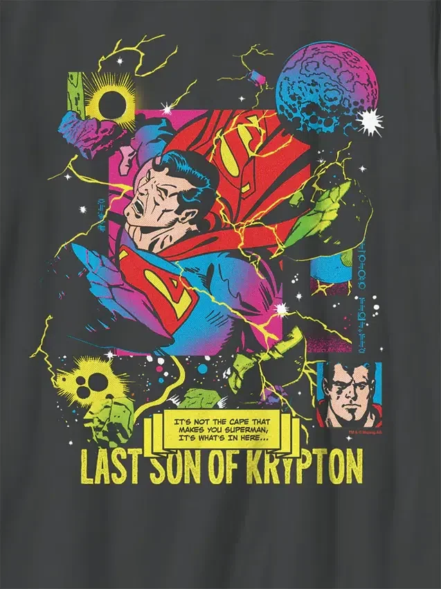 Barn-T-shirt med Superman Son of Krypton-motiv