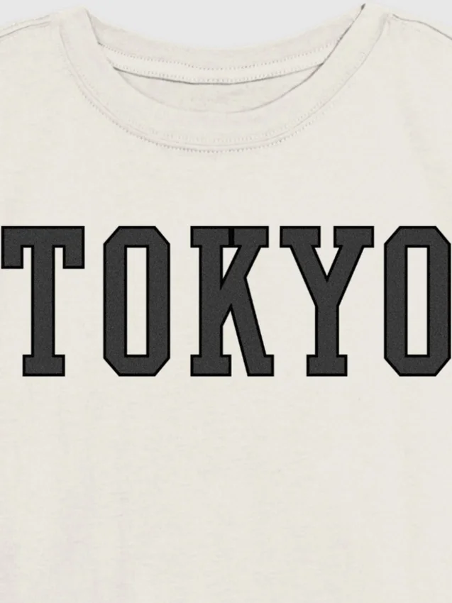 Barn-T-shirt med Tokyo-motiv