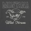 Barn-T-shirt med tryck av vildhästar i Montana