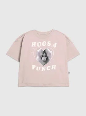 Barn-T-shirt med tryck: Punch the Monkey