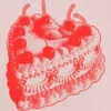 Barn-T-shirt med tryck: Vintage Heart Cake