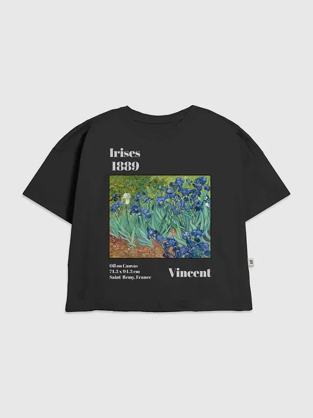 Barn-T-shirt med Van Gogh-motiv: Iriser