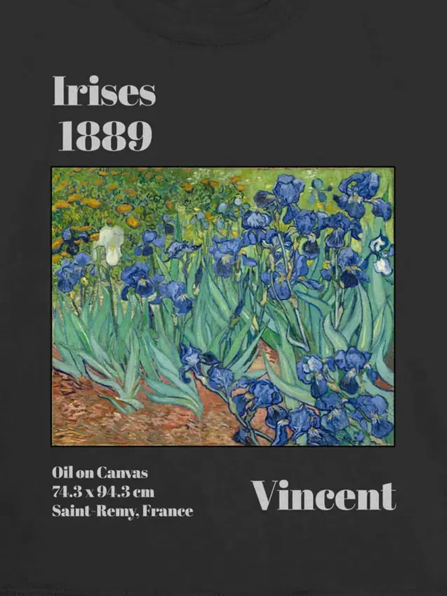 Barn-T-shirt med Van Gogh-motiv: Iriser