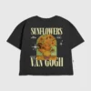 Barn-t-shirt med Van Gogh-solrosmotiv