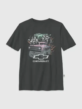 Barn-t-shirt med överdimensionerat tryck: General Motors Pastel Trucks