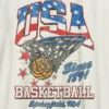 Barn-T-shirt med vintage-basketmotiv