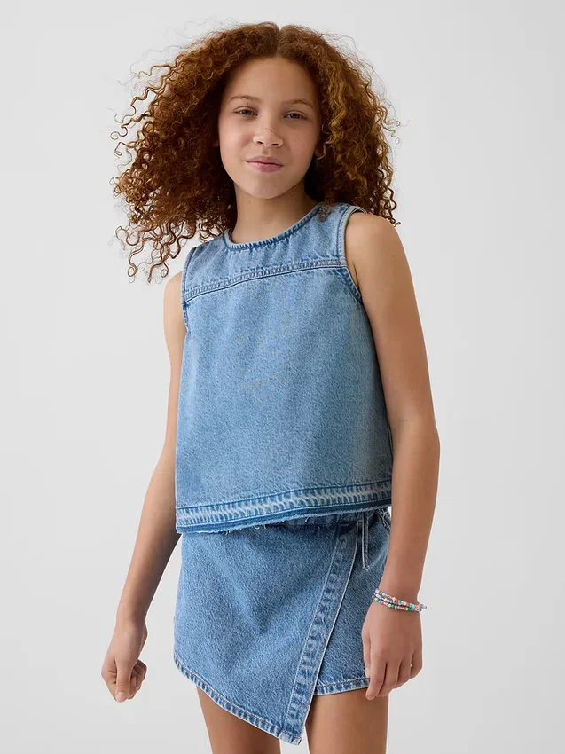 Barn-tanktop i denim