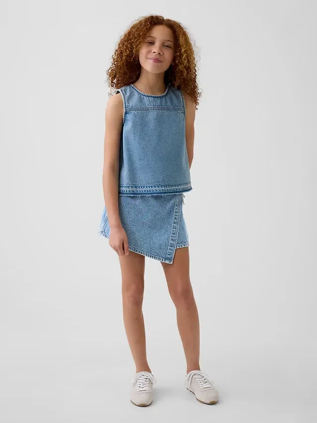 Barn-tanktop i denim