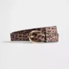 Barnbälten med leopardmönster