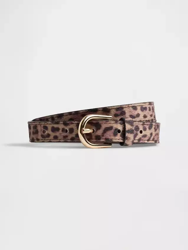 Barnbälten med leopardmönster