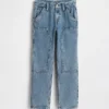 Barnjeans i 90-talsstil, raka Carpenter-Jeans