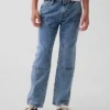 Barnjeans i 90-talsstil, raka Carpenter-Jeans