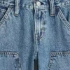 Barnjeans i 90-talsstil, raka Carpenter-Jeans
