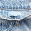 Barnjeans med låg midja, broderat ”I Heart NY” och baggy passform