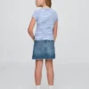Barnkjol i denim med hög midja
