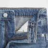 Barnkjol i denim med hög midja