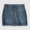 Barnkjol i denim med hög midja