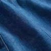 Barnklänning i denim med lågt midjeband