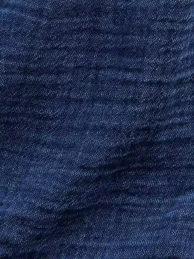 Barnshorts i bomullsgasväv med volanger